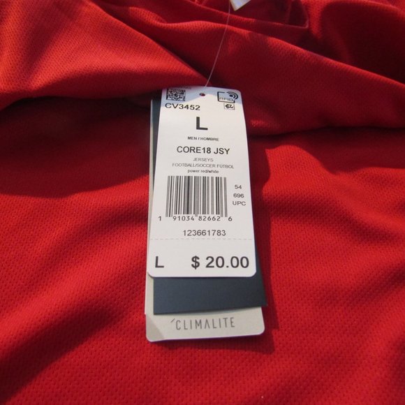 Adidas Core 18 JSY CV3452 football jersey Mens T-Shirt Training CORE18 L… - Picture 6 of 6